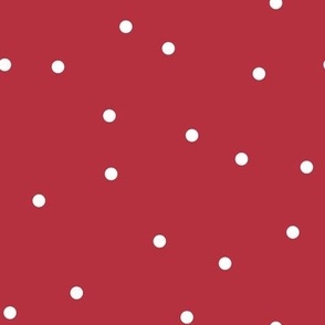 Random Confetti Dot Pattern | Christmas Cardinal Red Collection