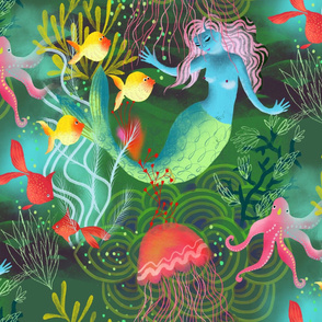 magic mermaid ocean //large