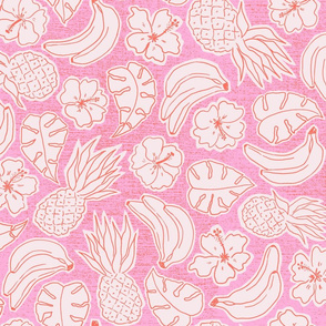 tropical cutouts/pink/medium