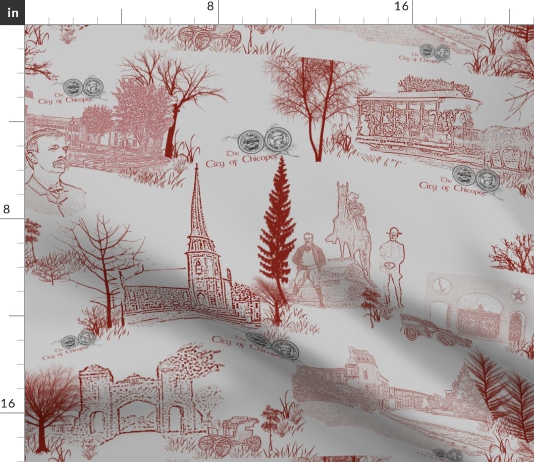 Your town toile de jouy Print