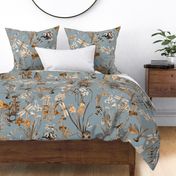 Dragonfly Garden Chambray Blue // x-large