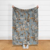 Dragonfly Garden Chambray Blue // x-large