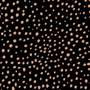 Minimal universe night little spots and speckles planet abstract animal print lights neutral nursery copper brown black