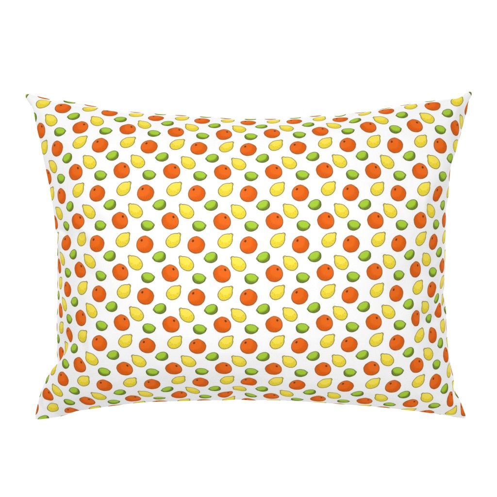 Lemon, Lime and Orange Citrus Pattern