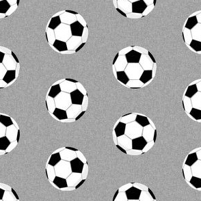 soccer ball fabric - grey