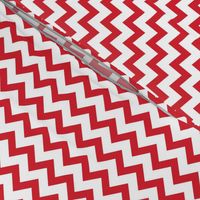 soccer chevron fabric - red