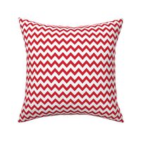 soccer chevron fabric - red