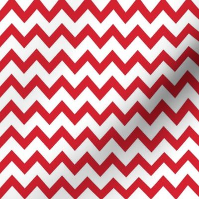 soccer chevron fabric - red