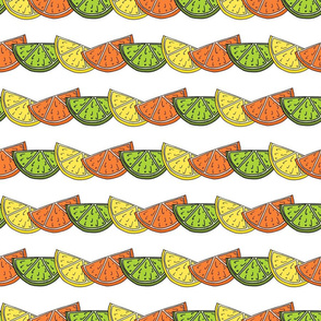 Large Citrus Wedge Pattern