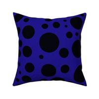 Royal Blue and Black Spots