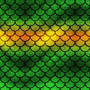 Green and Gold Dragon Scales