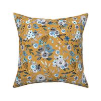 blue eternal floral mustard