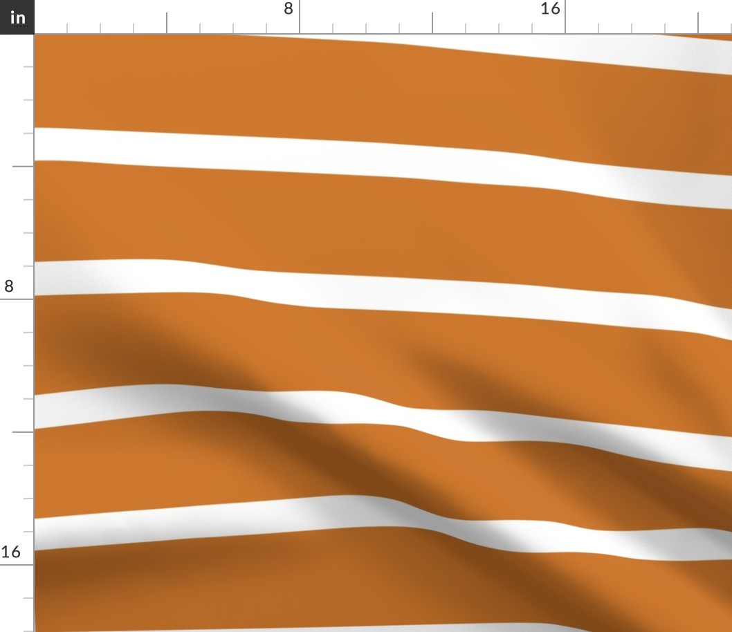 Staggered Stripe - pumpkin/cocoa