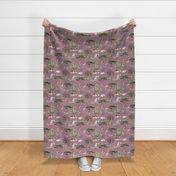 jungle animals lavender linen