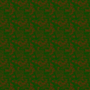 Scatter Christmas Dark Green and Red