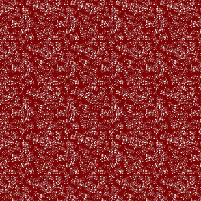 Scatter Dark Red and White