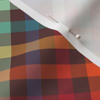 Retro Rainbow Plaid - Diagonal - Medium