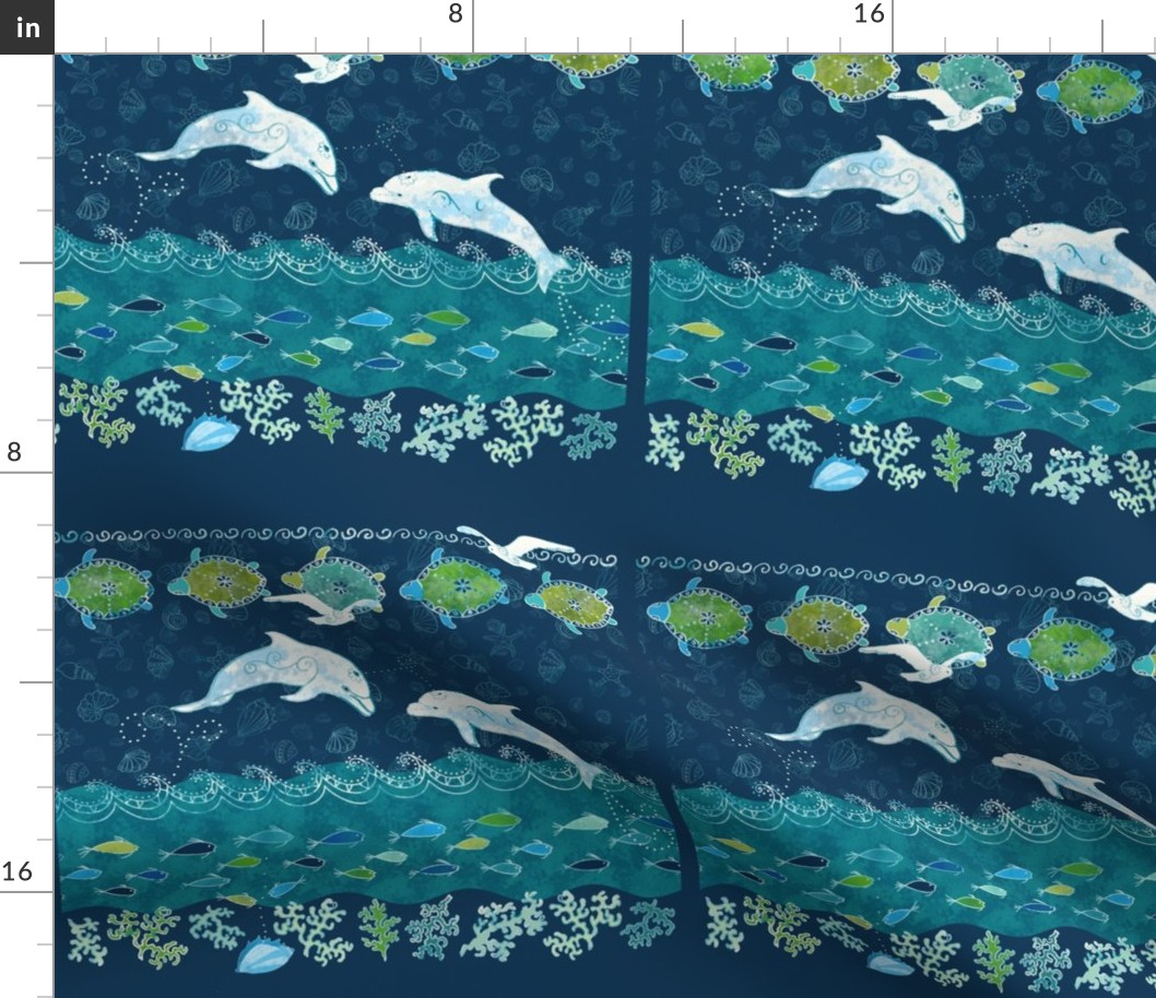 ocean batik quilting squares