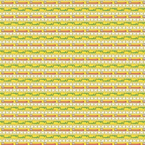 Teeth and Toothbrush Pattern on Yellow