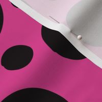 Hot Pink and Black Spots