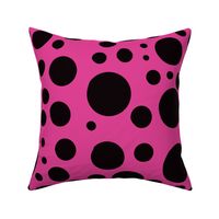 Hot Pink and Black Spots