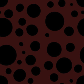 Burgundy and Black Spots