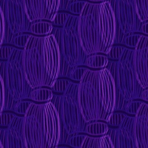 Geometric Surround Violet Amethyst Indigo by Angel Gerardo - Medium Scale
