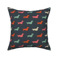 Dachshund Silhouettes | Longhaired, Wire Haired and Smooth Coated Wiener Dogs