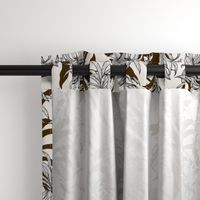 Tropical Palms in Brown and Black / Big Scale