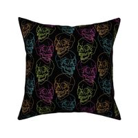 x-ray skulls black