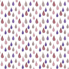 Raindrops purple pink