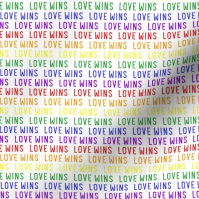 (small scale) Love Wins - rainbow - PRIDE - LGBTQ - LAD20