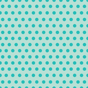 Dots Dots Dots - Just polka dots teal