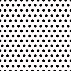 Dots Dots Dots - Just polka dots black and white