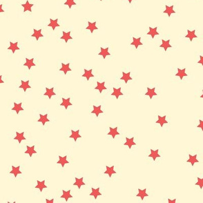 Stars Stars Stars  - Just stars in red on white