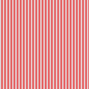 Thin vertical stripes red
