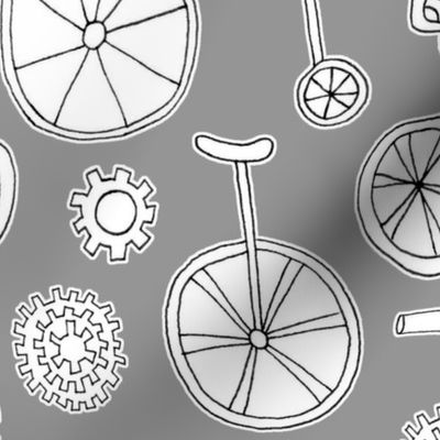 BIcycles, Ball Bearings, Gears, Fringe and Horn