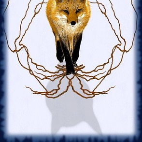 life size fox wall sticker