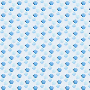 Polka Dots Blue White