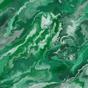 Green Fluid Marble