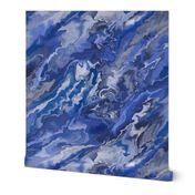 Blue Fluid Marble