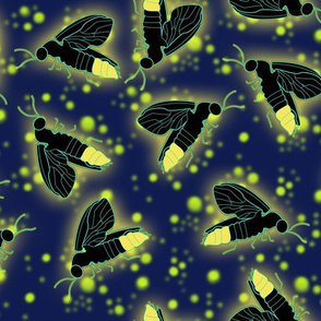 Fireflies in the Night Sky © - Bioluminescence