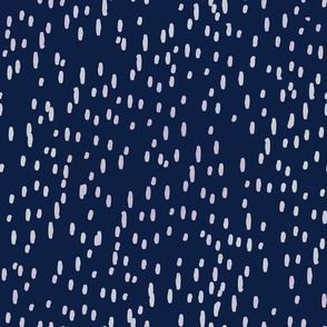 Normal scale // Sea reflexions // navy blue background violet abstract organic lined dots