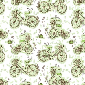 Bicycle garden art