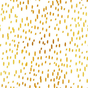 Normal scale // Sea reflexions // white background golden abstract organic lined dots