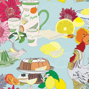 Modern Day Kitchen Toile 