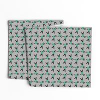 gordon setter in scrubs fabric - grey