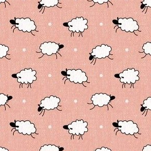 Jumping Sheepies - Coral Pink - © Autumn Musick 2020