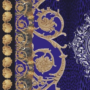 Baroque Leopard Border