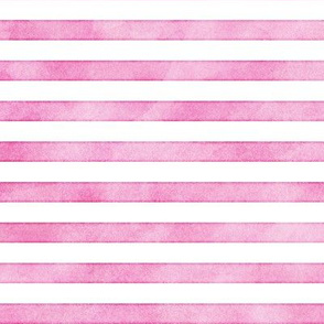 Washed Watercolor Bubblegum Pink Stripes